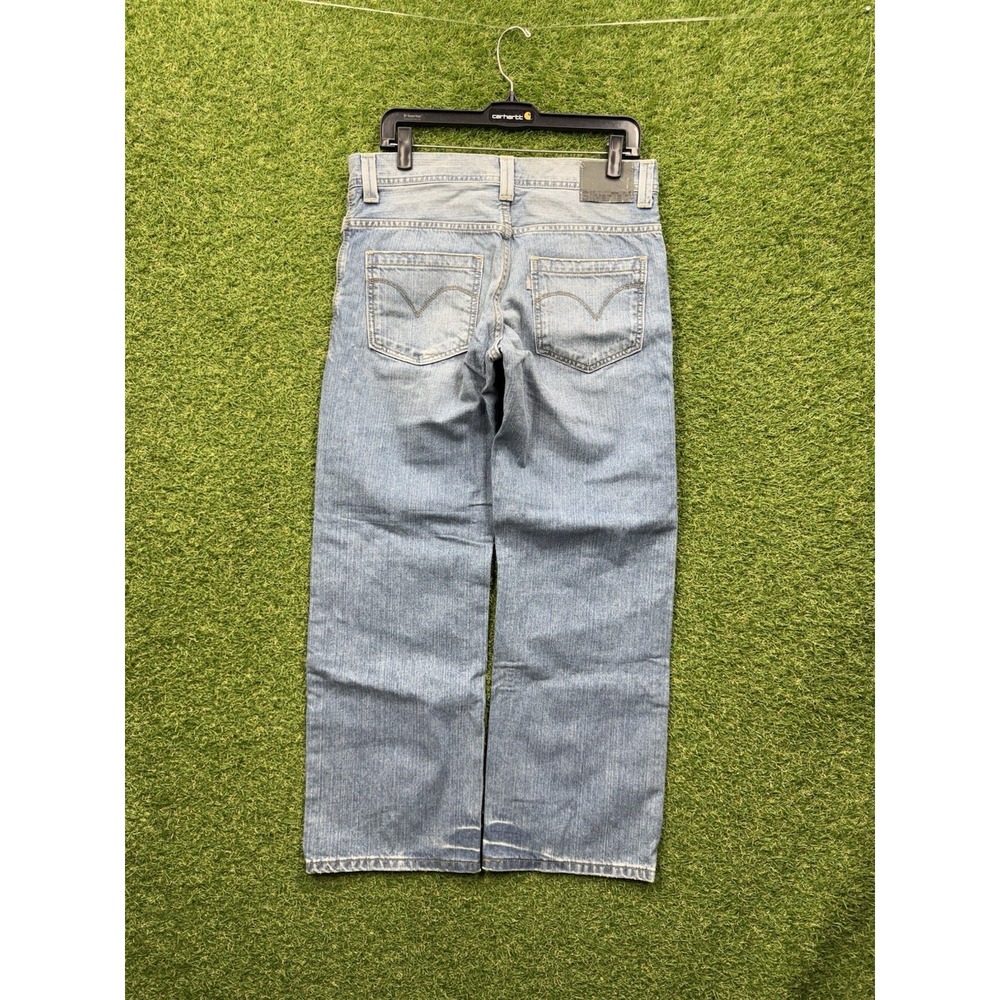 Levis SilverTab Straight Loose Jeans Mens 31x30 Skater Baggy Light Wash Denim